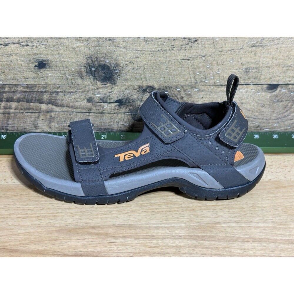 Teva Men 8 Sport Hiking Sandals Gray Trail Outdoor Comfort Walking Water Shoes